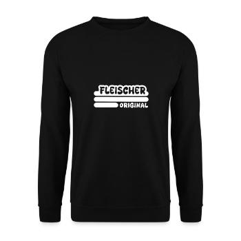 Profession : Boucher - Sweat-shirt Unisexe - noir - Devant - Alina (178cm) & Michal (187cm)
