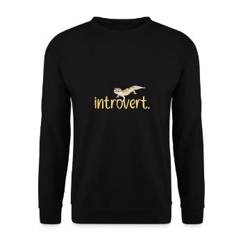 Leopard Gecko Reptile Pet Gecko - Unisex Sweatshirt - black - Front - Alina (178cm) & Michal (187cm)