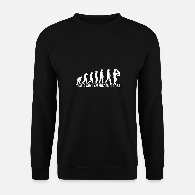 Microbiologist Evolution - Unisex Sweatshirt - black