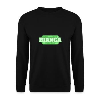 Bio Bianca - Unisex Sweatshirt - black - Front - Alina (178cm) & Michal (187cm)
