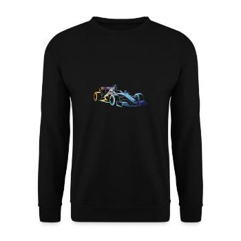 Voiture de course - Sweat-shirt Unisexe - noir - Devant - Alina (178cm) & Michal (187cm)