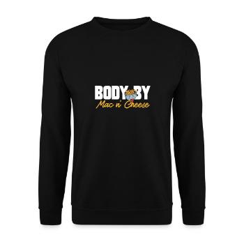 Macaroni Cheese Lover Mac And Cheese - Unisex Sweatshirt - black - Front - Alina (178cm) & Michal (187cm)