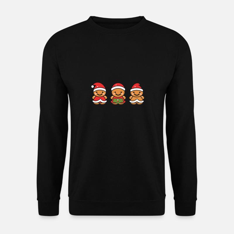 Gingerbread Man - Unisex Sweatshirt - black