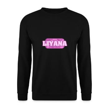 Gesundheit Liyana - Unisex Pullover - Schwarz - Vorne - Alina (178cm) & Michal (187cm)