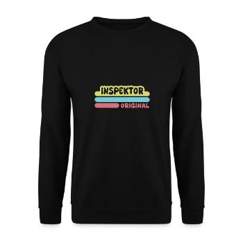 Gift for Inspector - Unisex Sweatshirt - black - Front - Alina (178cm) & Michal (187cm)