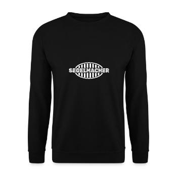 Geschenk für Segelmacher - Unisex Pullover - Schwarz - Vorne - Alina (178cm) & Michal (187cm)