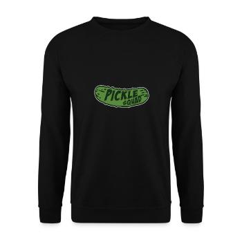 Soutien émotionnel Cornichon Soutien Ami - Sweat-shirt Unisexe - noir - Devant - Alina (178cm) & Michal (187cm)