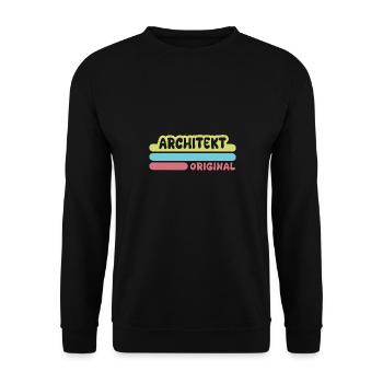 Architect as a first name - Unisex Sweatshirt - black - Front - Alina (178cm) & Michal (187cm)