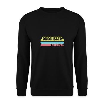 Drechsler als Vorname - Unisex Pullover - Schwarz - Vorne - Alina (178cm) & Michal (187cm)