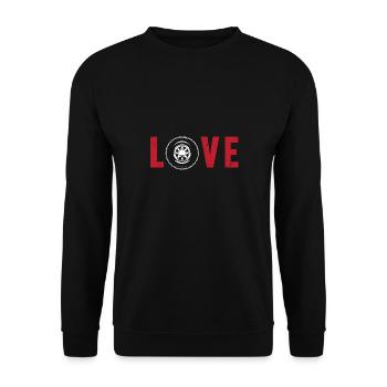 Schulbusfahrer Schulbus - Unisex Pullover - Schwarz - Vorne - Alina (178cm) & Michal (187cm)