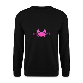 Crab - Unisex Sweatshirt - black - Front - Alina (178cm) & Michal (187cm)