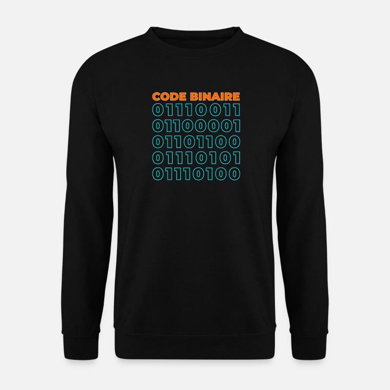 Code binaire - Sweat-shirt Unisexe - noir