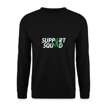 Cerebral palsy support squad cerebral palsy - Unisex Sweatshirt - black - Front - Alina (178cm) & Michal (187cm)