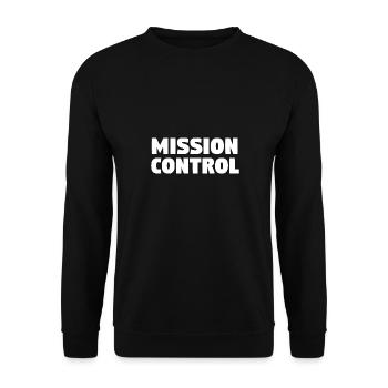 Mission control - water rocket and model rocket - Unisex Sweatshirt - black - Front - Alina (178cm) & Michal (187cm)