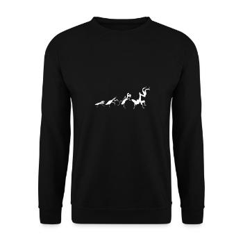 Insect The Evolution Of A Praying Mantis - Unisex Sweatshirt - black - Front - Alina (178cm) & Michal (187cm)