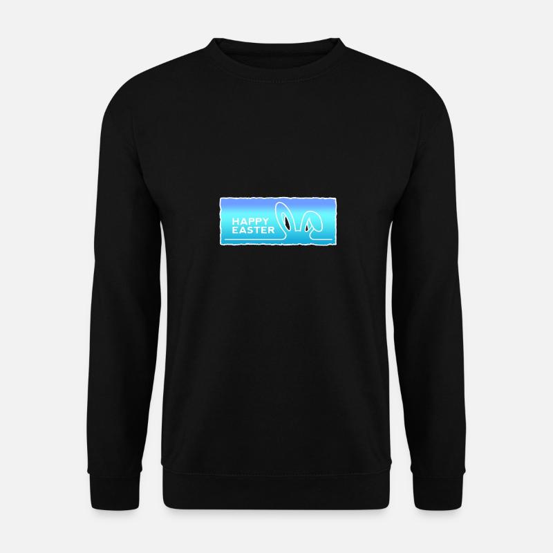Happy Easter with Easter - Unisex Sweatshirt - black