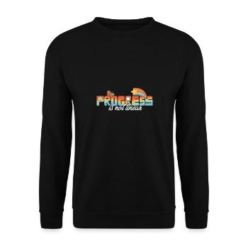 Paraprofessional Sped Teacher Progress Is Not - Unisex Sweatshirt - black - Front - Alina (178cm) & Michal (187cm)