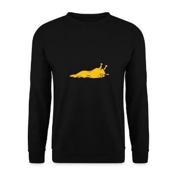 Banana Snail Snail - Unisex Sweatshirt - black - Front - Alina (178cm) & Michal (187cm)
