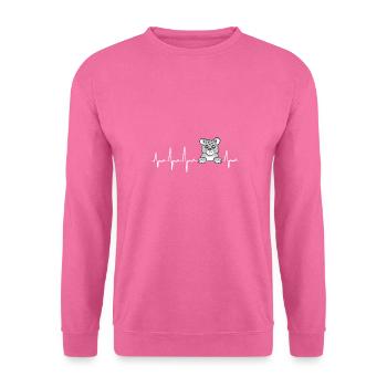 Schneeleopard - Unisex Pullover - Pink - Vorne