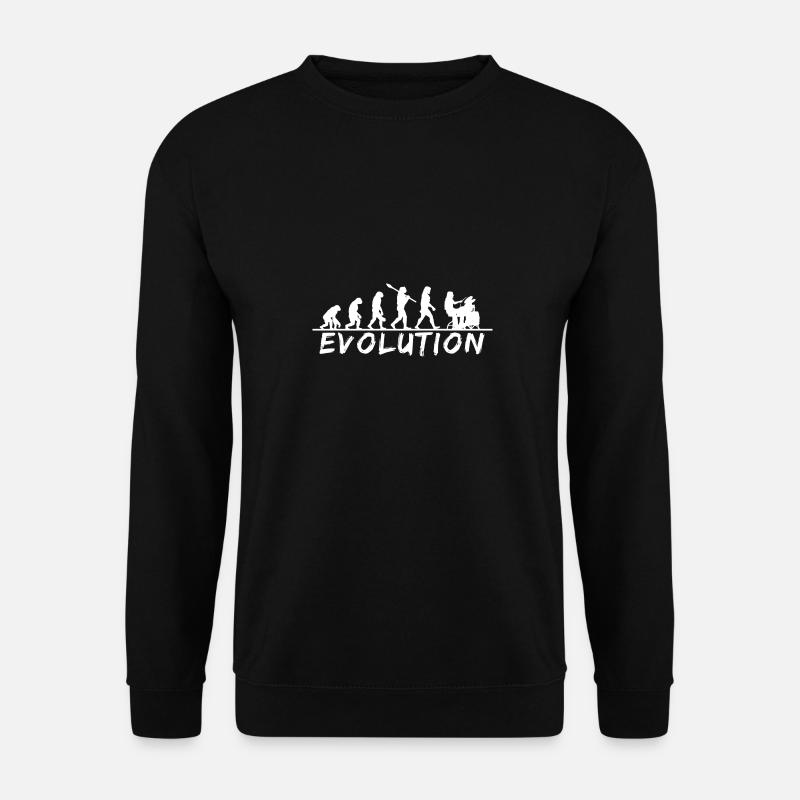 Évolution vers Drummer Silhouette March - Sweat-shirt Unisexe - noir