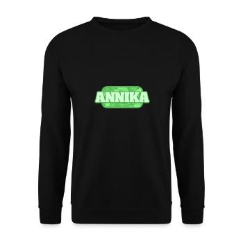 Health and Medical Annika - Unisex Sweatshirt - black - Front - Alina (178cm) & Michal (187cm)
