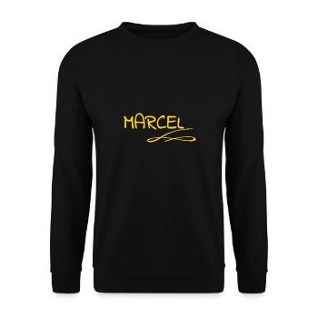 Marcel - Sweat-shirt Unisexe - noir - Devant - Alina (178cm) & Michal (187cm)