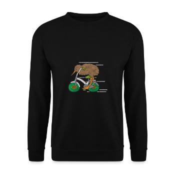 Kiwi Fruits Pacific - Unisex Sweatshirt - black - Front - Alina (178cm) & Michal (187cm)