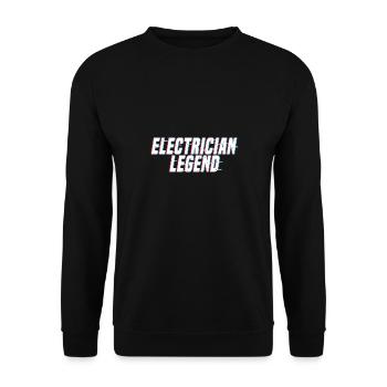 Electricien Legend Craftsman Voltage Electro - Sweat-shirt Unisexe - noir - Devant - Alina (178cm) & Michal (187cm)