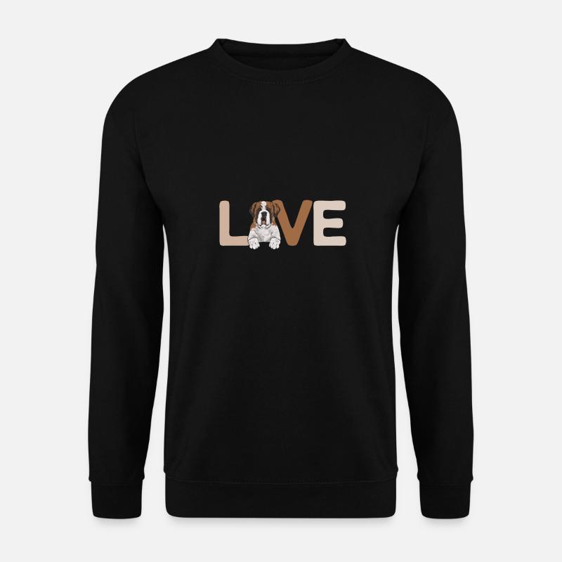Saint-Bernard Chien Saint-Bernard - Sweat-shirt Unisexe - noir