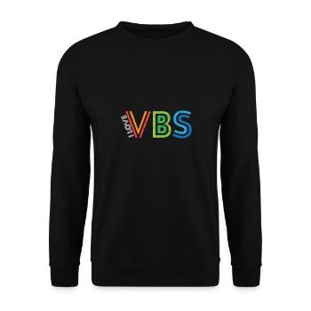 I Love VBS Vacation Bible School Crew Church - Unisex Sweatshirt - black - Front - Alina (178cm) & Michal (187cm)