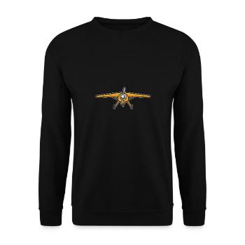 Modèle d’avion télécommandé - Sweat-shirt Unisexe - noir - Devant - Alina (178cm) & Michal (187cm)
