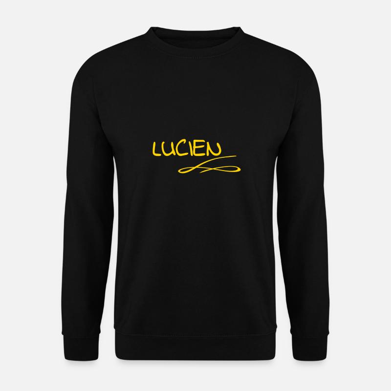 First name Lucien - Unisex Sweatshirt - black