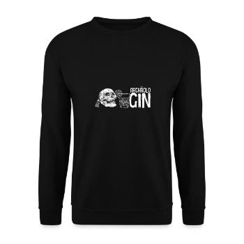 ArchäoloGIN Gin Liebhaberin Gin Geschenk Gin Wacho - Unisex Pullover - Schwarz - Vorne - Alina (178cm) & Michal (187cm)