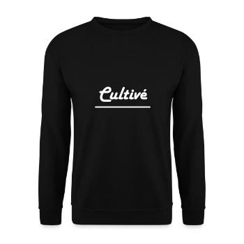 Cultivé - Sweat-shirt Unisexe - noir - Devant - Alina (178cm) & Michal (187cm)
