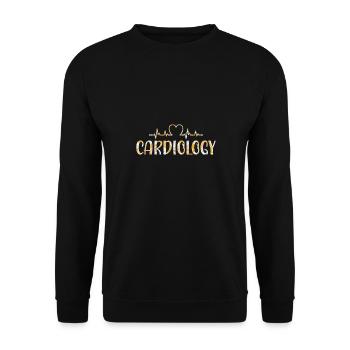 Kardiologie Krankenschwester Kardiologe - Unisex Pullover - Schwarz - Vorne - Alina (178cm) & Michal (187cm)