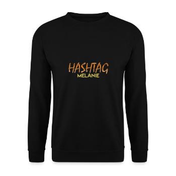 Hashtag Melanie - Unisex Sweatshirt - black - Front - Alina (178cm) & Michal (187cm)