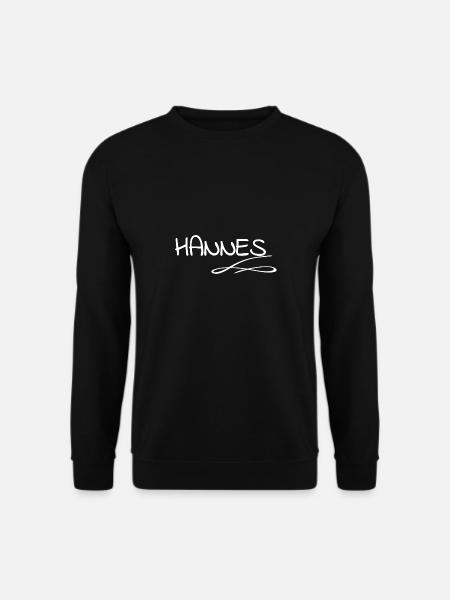 First name Hannes - Unisex Sweatshirt - black