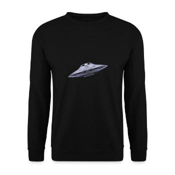 UFO - Unisex Sweatshirt - black - Front - Alina (178cm) & Michal (187cm)