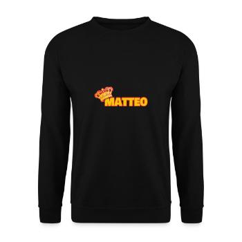 Couronne pour Matteo - Sweat-shirt Unisexe - noir - Devant - Alina (178cm) & Michal (187cm)