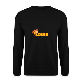 Couronne pour Louis - Sweat-shirt Unisexe - noir - Devant - Alina (178cm) & Michal (187cm)