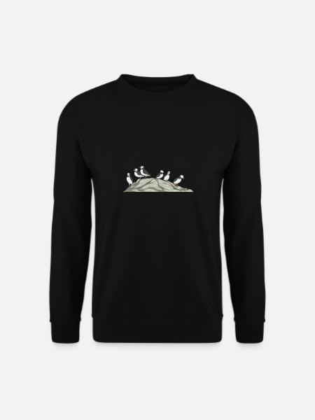 puffin, puffin, auks, lunde - Unisex Sweatshirt - black