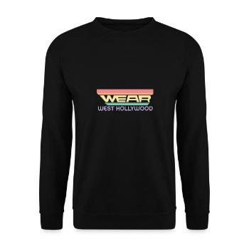 Portez des vêtements West Hollywood avec Vintage Rainbow - Sweat-shirt Unisexe - noir - Devant - Alina (178cm) & Michal (187cm)