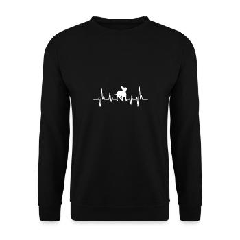 Chiweenie Chien - Sweat-shirt Unisexe - noir - Devant - Alina (178cm) & Michal (187cm)