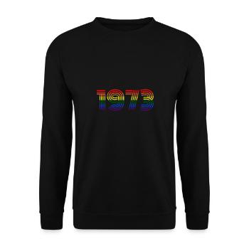Arc-en-ciel 1973 - Sweat-shirt Unisexe - noir - Devant - Alina (178cm) & Michal (187cm)