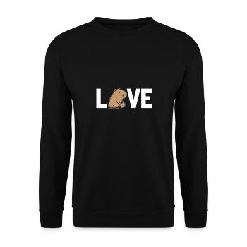 Chien de prairie - Sweat-shirt Unisexe - noir - Devant - Alina (178cm) & Michal (187cm)