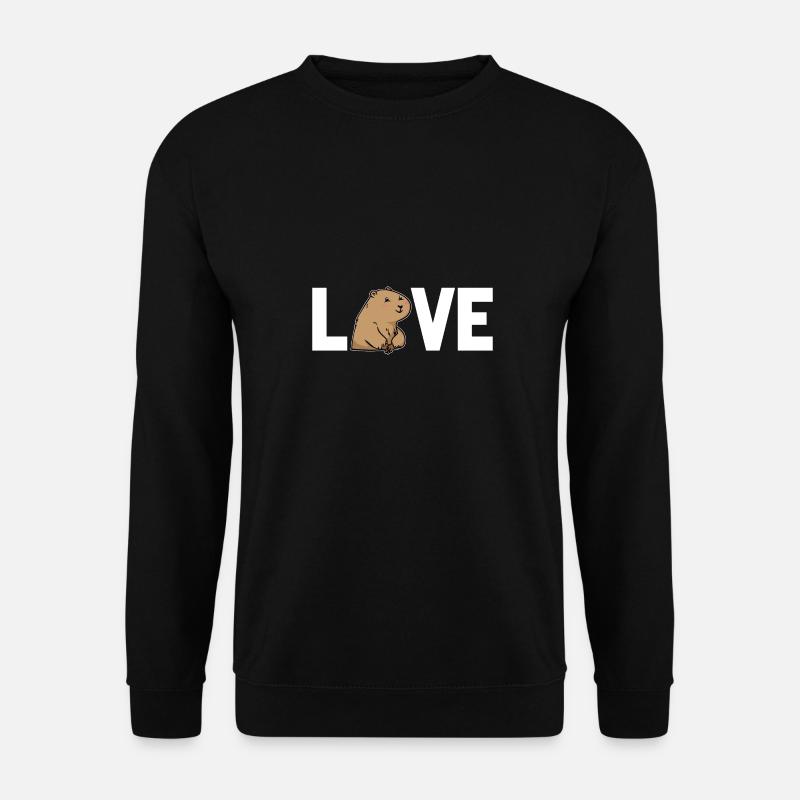 Chien de prairie - Sweat-shirt Unisexe - noir