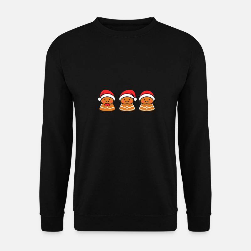 Lebkuchenmann - Unisex Pullover - Schwarz