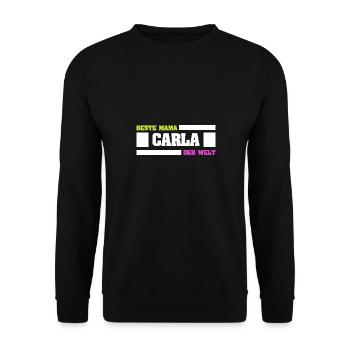 Carla as Mother - Unisex Sweatshirt - black - Front - Alina (178cm) & Michal (187cm)