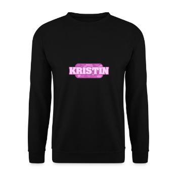 Kristin as Health - Unisex Sweatshirt - black - Front - Alina (178cm) & Michal (187cm)