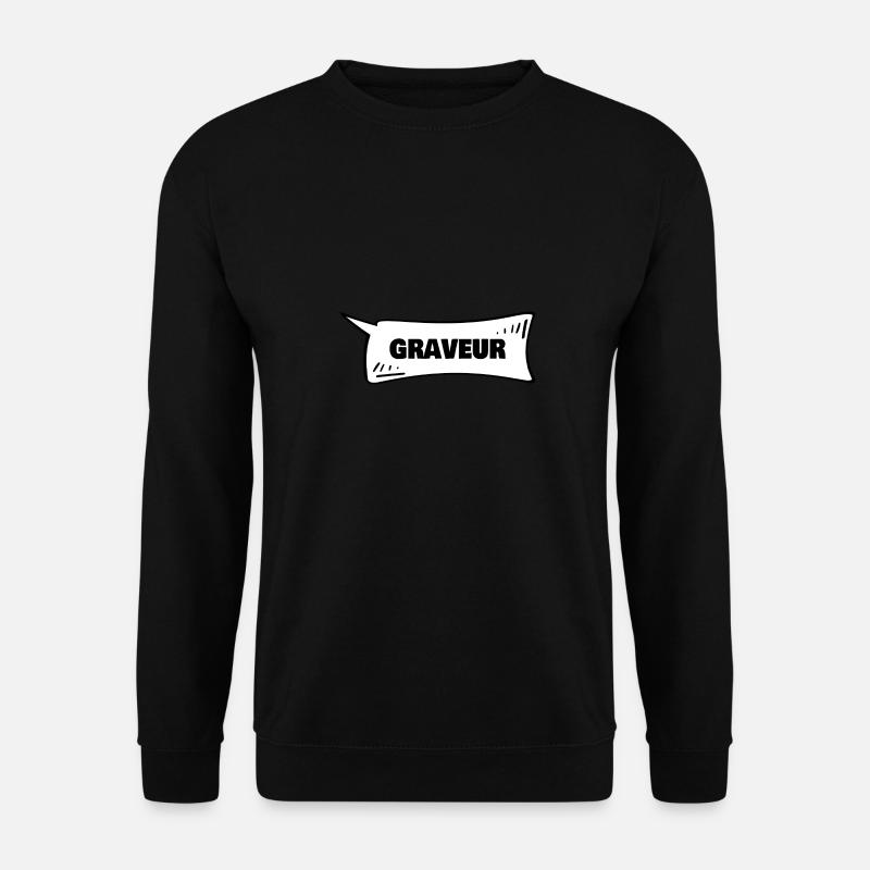Speech Bubble Engraver - Unisex Sweatshirt - black